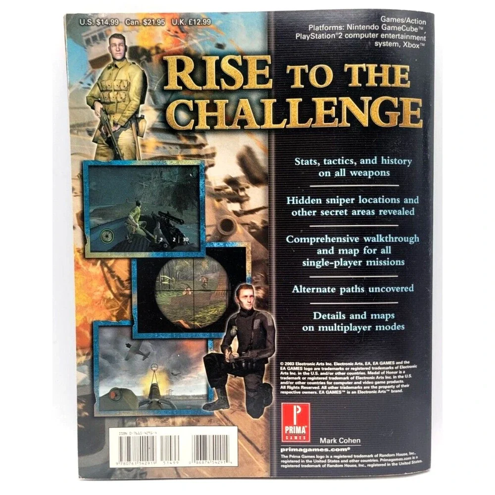 Prima Games Official Strategy Guide Book Detailed Maps Medal of Honor Rising Sun